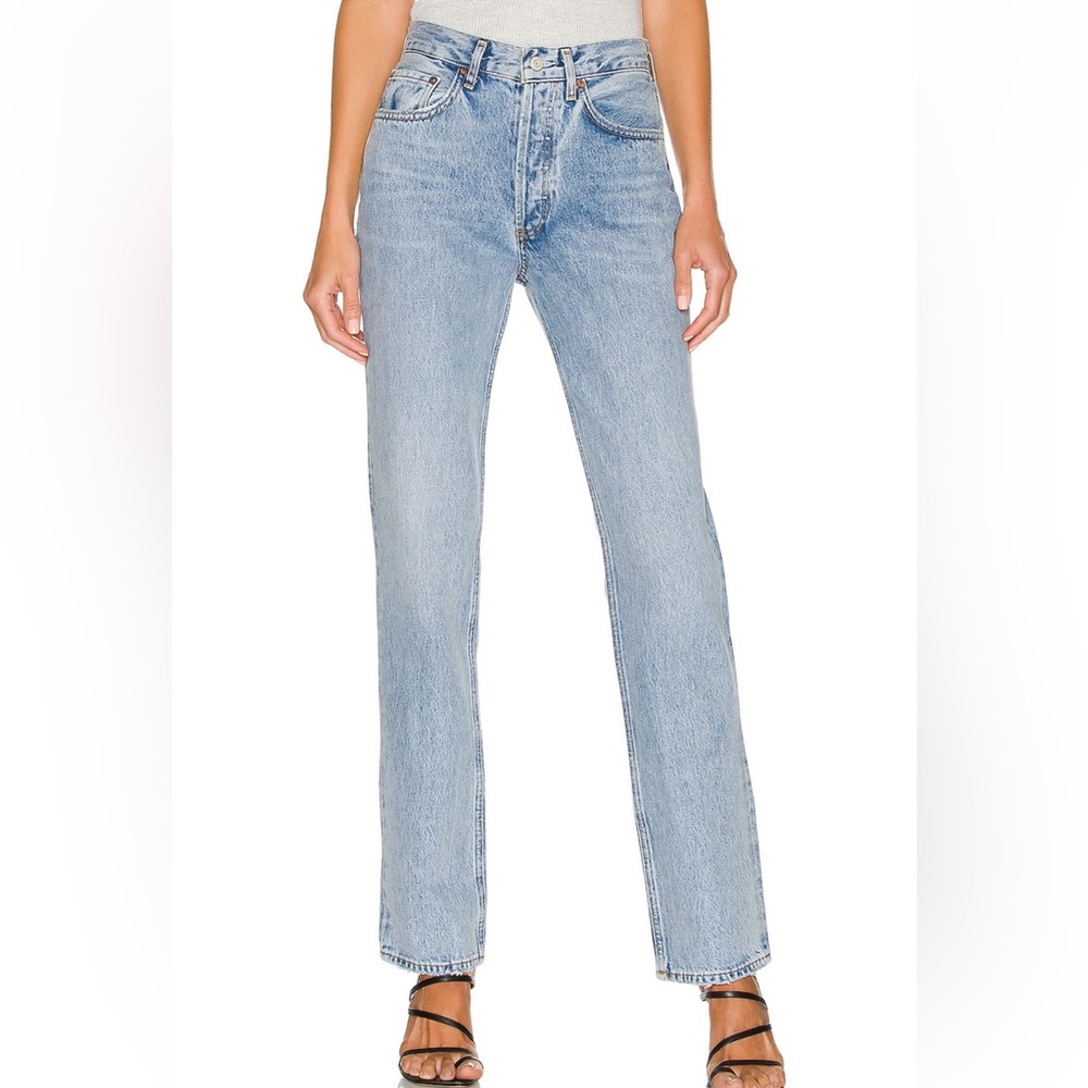 AGOLDE LANA straight jeans in Fiction wash